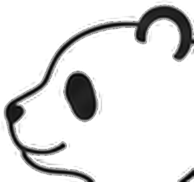 WRITE 熊猫简笔画 Logo